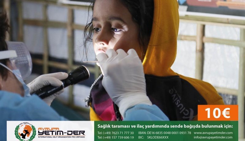 Arakanlılar için "Sağlık Taraması ve İlaç Yardımı" kampanyası